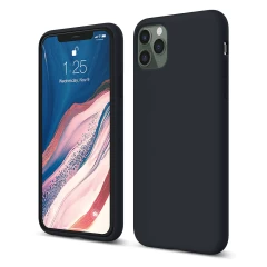 Husa iPhone 11 Pro Max Casey Studios Premium Soft Silicone - Lilac Midnight Blue 