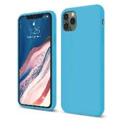 Husa iPhone 11 Pro Max Casey Studios Premium Soft Silicone - Lilac Cadet Blue 