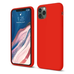 Husa iPhone 11 Pro Max Casey Studios Premium Soft Silicone - Lilac Red 