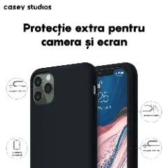 Husa iPhone 11 Pro Max Casey Studios Premium Soft Silicone - Midnight Blue Midnight Blue