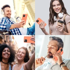 Husa iPhone 11 Pro Max Casey Studios Premium Soft Silicone - Peach Peach