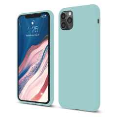 Husa iPhone 11 Pro Max Casey Studios Premium Soft Silicone - Lilac Marine Green 