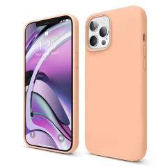 Husa iPhone 12/12 Pro Casey Studios Premium Soft Silicone - Light Purple Pink Sand 