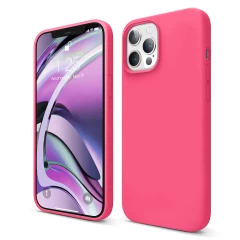 Husa iPhone 12/12 Pro Casey Studios Premium Soft Silicone - Light Purple Fuchsia 
