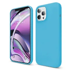Husa iPhone 12/12 Pro Casey Studios Premium Soft Silicone - Light Purple Cadet Blue 