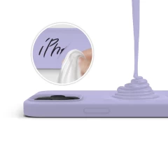 Husa iPhone 12/12 Pro Casey Studios Premium Soft Silicone - Light Lilac Light Lilac