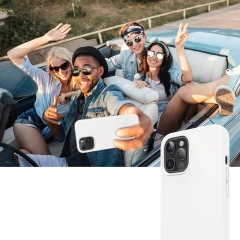Husa iPhone 12/12 Pro Casey Studios Premium Soft Silicone - White White