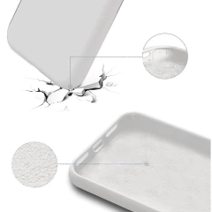 Husa iPhone 12/12 Pro Casey Studios Premium Soft Silicone - White White