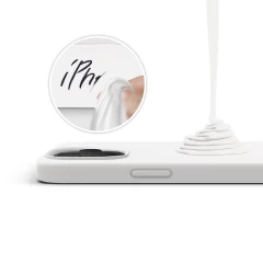 Husa iPhone 12/12 Pro Casey Studios Premium Soft Silicone - White White