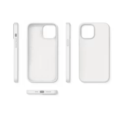 Husa iPhone 12/12 Pro Casey Studios Premium Soft Silicone - White White