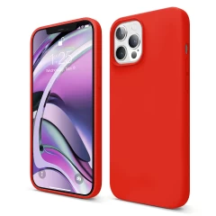 Husa iPhone 12 Pro Max Casey Studios Premium Soft Silicone - Midnight Blue Red 