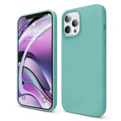 Husa iPhone 12 Pro Max Casey Studios Premium Soft Silicone - Midnight Blue Turqoise 