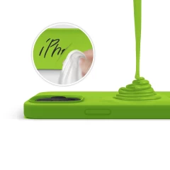 Husa iPhone 12 Pro Max Casey Studios Premium Soft Silicone - Acid Green Acid Green