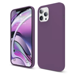 Husa iPhone 12 Pro Max Casey Studios Premium Soft Silicone - Midnight Blue Lilac 