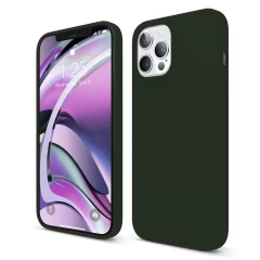 Husa iPhone 12 Pro Max Casey Studios Premium Soft Silicone - Midnight Blue Dark Marine Green 