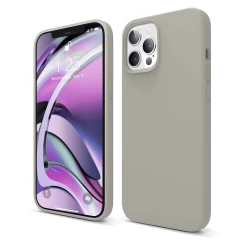 Husa iPhone 12 Pro Max Casey Studios Premium Soft Silicone - Midnight Blue Gray 
