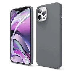 Husa iPhone 12 Pro Max Casey Studios Premium Soft Silicone - Midnight Blue Dark Gray 