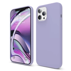 Husa iPhone 12 Pro Max Casey Studios Premium Soft Silicone - Midnight Blue Light Lilac 