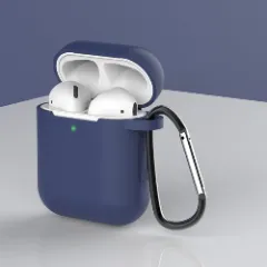 Husa Airpods 1/2 Casey Studios Silicone - Albastru Albastru