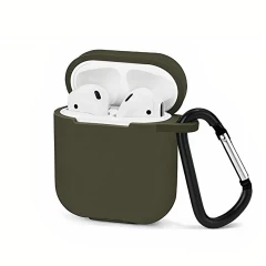 Husa Airpods 1/2 Casey Studios Silicone - Negru Army Green 