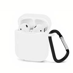 Husa Airpods 1/2 Casey Studios Silicone - Negru Alb 
