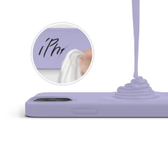 Husa iPhone 12 Mini Casey Studios Premium Soft Silicone Light Lilac