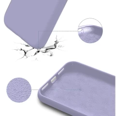 Husa iPhone 12 Mini Casey Studios Premium Soft Silicone Light Lilac