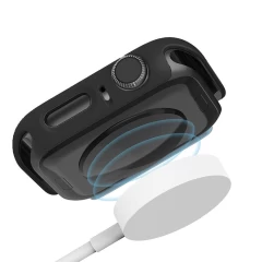 Carcasa 360° (Husa + Folie) Apple Watch 7/8/9 - 45MM Casey Studios Black