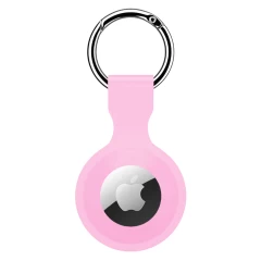 Husa Airtag Silicone Casey Studios - Albastru Roz 