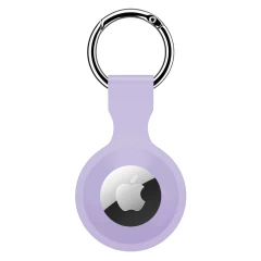Husa Airtag Silicone Casey Studios - Albastru Purple 