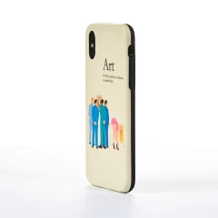 Husa iPhone X/XS Casey Studios Gossip - Alb Alb