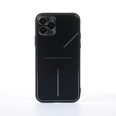 Husa iPhone 11 Pro Casey Studios Metalines - Silver Negru 