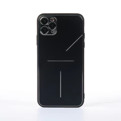 Husa iPhone 11 Pro Max Casey Studios Metalines - Roz Negru 