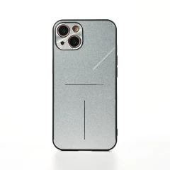 Husa iPhone 13 Casey Studios Metalines - Roz Silver 