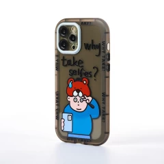 Husa iPhone 12 Pro Max Casey Studios Why? - Negru Negru