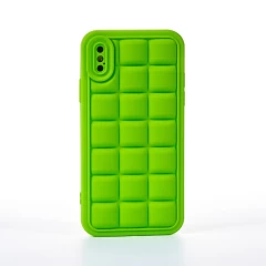 Husa iPhone X/XS Casey Studios Squared Up - Roz Verde 