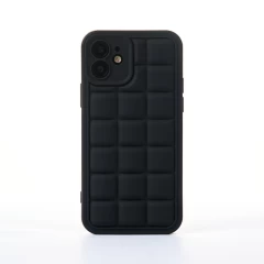 Husa iPhone 12 Casey Studios Squared Up - Negru Negru