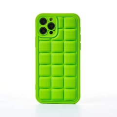 Husa iPhone 12 Pro Casey Studios Squared Up - Roz Verde 