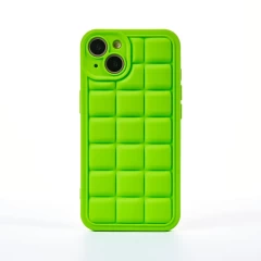 Husa iPhone 13 Casey Studios Squared Up - Negru Verde 