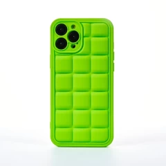 Husa iPhone 13 Pro Max Casey Studios Squared Up - Silver Verde 