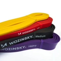 Set 4x Benzi de Rezistenta din Latex pentru Antrenamente Crossfit, Fitness, Exercitii - Multicolor Multicolor