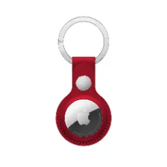 Husa Airtag Piele Casey Studios - Albastru Red 