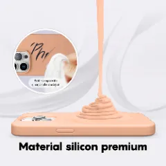 Husa iPhone 14 Pro Casey Studios Premium Soft Silicone - Pink Sand Pink Sand