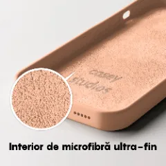 Husa iPhone 14 Pro Casey Studios Premium Soft Silicone - Pink Sand Pink Sand