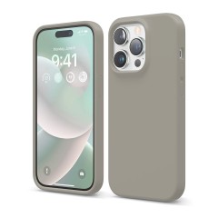 Husa iPhone 14 Pro Casey Studios Premium Soft Silicone - Gray