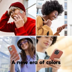 Husa iPhone 14 Plus Casey Studios Premium Soft Silicone Orange Red