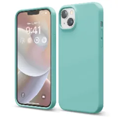Husa iPhone 14 Plus Casey Studios Premium Soft Silicone Turqoise 