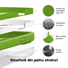 Husa iPhone 14 Plus Casey Studios Premium Soft Silicone Acid Green