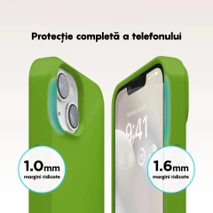 Husa iPhone 14 Plus Casey Studios Premium Soft Silicone Acid Green