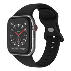Curea Apple Watch 1/2/3/4/5/6/7/8/SE/Ultra - 42/44/45/49 MM Silicone Sport Loop Casey Studios, din Silicon Casey Studios - Wine Red Black 